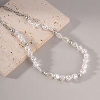 304 Stainless Steel Plastic Elegant Romantic Modern Style Beaded Geometric Beads Necklace main image 4