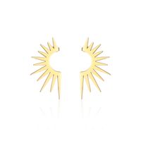 1 Pair Basic Modern Style Geometric Plating 304 Stainless Steel 18K Gold Plated Ear Studs main image 3