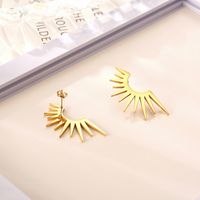1 Pair Basic Modern Style Geometric Plating 304 Stainless Steel 18K Gold Plated Ear Studs main image 4