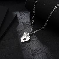 Hip-Hop Geometric Poker 304 Stainless Steel 18K Gold Plated Unisex Pendant Necklace main image 5