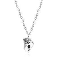 Hip-Hop Geometric Poker 304 Stainless Steel 18K Gold Plated Unisex Pendant Necklace main image 6