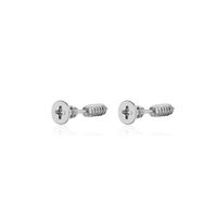 1 Pair Modern Style Cool Style Solid Color Plating 304 Stainless Steel 18K Gold Plated Ear Studs main image 6