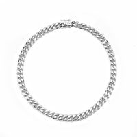 Hip-Hop Solid Color 304 Stainless Steel Polishing Chain 18K Gold Plated Men's Necklace main image 6