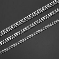 Hip-Hop Solid Color 304 Stainless Steel Polishing Chain 18K Gold Plated Men's Necklace main image 3