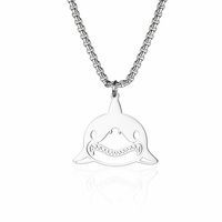 Cute Streetwear Shark 304 Stainless Steel 18K Gold Plated Unisex Pendant Necklace main image 3