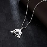 Cute Streetwear Shark 304 Stainless Steel 18K Gold Plated Unisex Pendant Necklace main image 5