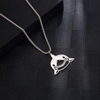 Cute Streetwear Shark 304 Stainless Steel 18K Gold Plated Unisex Pendant Necklace main image 1