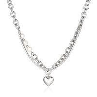 Streetwear Heart Shape 304 Stainless Steel 18K Gold Plated Unisex Layered Necklaces main image 3