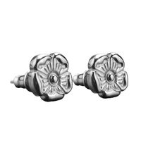1 Pair Hip-Hop Flower Plating 304 Stainless Steel 18K Gold Plated Ear Studs main image 6