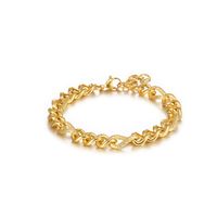 Hip-Hop Classic Style Solid Color 304 Stainless Steel 18K Gold Plated Unisex Bracelets main image 6