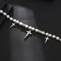 Hip-Hop Star 304 Stainless Steel Imitation Pearl 18K Gold Plated Unisex Necklace main image 5