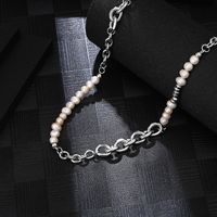 Basic Streetwear Geometric 304 Stainless Steel Imitation Pearl 18K Gold Plated Unisex Necklace main image 4