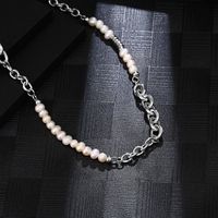 Basic Streetwear Geometric 304 Stainless Steel Imitation Pearl 18K Gold Plated Unisex Necklace main image 5