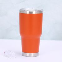 Casual Solid Color Stainless Steel Water Bottles 1 Piece sku image 2