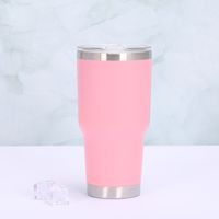 Casual Solid Color Stainless Steel Water Bottles 1 Piece sku image 1