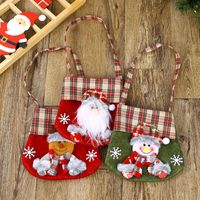 Christmas Cartoon Style Cute Santa Claus Snowman Cloth Party Carnival Festival Gift Bags main image 2