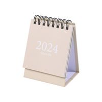 Yue Zhen Morandi Calendario 2024 Pequeño Escritorio Decoración De Escritorio Creativo Bobina Calendario Cuaderno Al Por Mayor main image 2