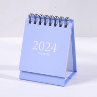 Yue Zhen Morandi Calendario 2024 Pequeño Escritorio Decoración De Escritorio Creativo Bobina Calendario Cuaderno Al Por Mayor sku image 8
