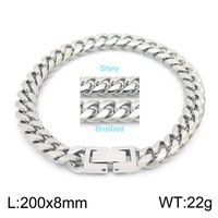 Titanium Steel 18K Gold Plated Classic Style Chain Solid Color Bracelets Necklace sku image 1