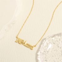 Élégant Lettre Forme De Cœur Le Cuivre Placage Incruster Zircon Plaqué Or 18k Pendentif sku image 1