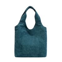 Women's All Seasons Corduroy Solid Color Streetwear Square Magnetic Buckle Shoulder Bag sku image 3