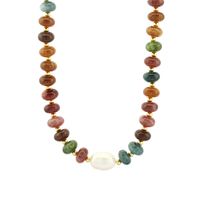 Bohemian Simple Style Irregular Freshwater Pearl Stone Copper Beaded Plating 18k Gold Plated Women's Necklace main image 2