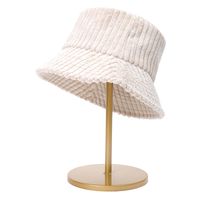 Women's Basic Simple Style Classic Style Solid Color Lines Wide Eaves Bucket Hat sku image 4