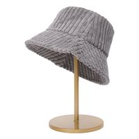Women's Basic Simple Style Classic Style Solid Color Lines Wide Eaves Bucket Hat sku image 2