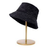 Women's Basic Simple Style Classic Style Solid Color Lines Wide Eaves Bucket Hat sku image 5