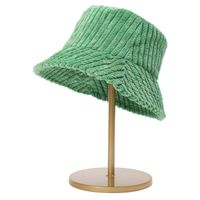 Women's Basic Simple Style Classic Style Solid Color Lines Wide Eaves Bucket Hat sku image 3