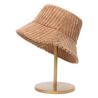 Femmes De Base Style Simple Style Classique Couleur Unie Lignes Avant-toit Large Chapeau Seau sku image 1