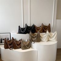 Women's All Seasons Pu Leather Solid Color Streetwear Square Zipper Shoulder Bag main image 1