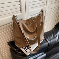 Women's All Seasons Pu Leather Solid Color Streetwear Square Zipper Shoulder Bag main image 6