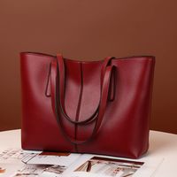 Women's All Seasons Pu Leather Solid Color Streetwear Square Zipper Tote Bag main image 5
