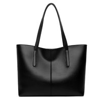 Women's All Seasons Pu Leather Solid Color Streetwear Square Zipper Tote Bag main image 4