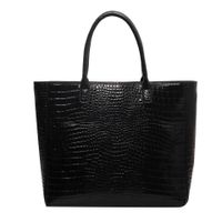 Women's All Seasons Pu Leather Solid Color Vintage Style Square Zipper Tote Bag sku image 3