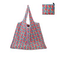 Cute Pastoral Flower Polyester Composite Needle Punched Cotton Shopping Bags sku image 4