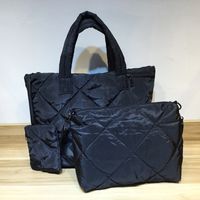 Women's All Seasons Canvas Camouflage Streetwear Square Zipper Bag Sets Handbag sku image 1