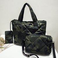 Women's All Seasons Canvas Camouflage Streetwear Square Zipper Bag Sets Handbag main image 2