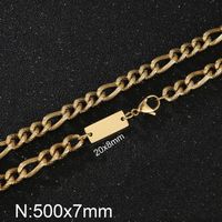 Stainless Steel 18K Gold Plated Simple Style Plating Geometric Bracelets Necklace sku image 7