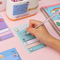 1 Piece Solid Color School Paper Cartoon Style Sticky Note main image 3