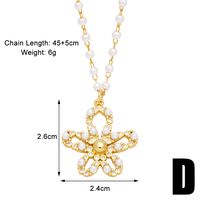 Elegant Simple Style Heart Shape Mermaid Copper Plating Inlay Zircon 18k Gold Plated Pendant Necklace sku image 4
