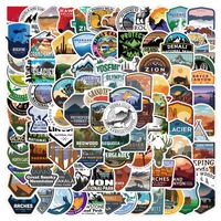 100 Pieces  National Park Graffiti Stickers Special Decoration Computer Luggage main image 1