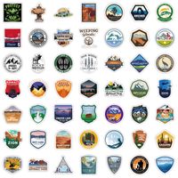 100 Pieces  National Park Graffiti Stickers Special Decoration Computer Luggage main image 3