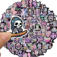 1 Set Skull Learning Pvc Self-adhesive Cute Stickers main image 3