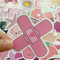 100 Pieces Of Vsco Style Pink Girl  Non-infringement Luggage Stickers Waterproof Graffiti Luggage Stickers main image 2