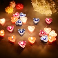 Cute Basic Sweet Heart Shape Paraffin Candle main image 1