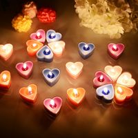 Cute Basic Sweet Heart Shape Paraffin Candle main image 6