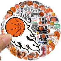 50 Pieces Basketball Sports Stickers Personalized Decorative Luggage Notebook main image 2