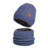 Men's Basic Simple Style Solid Color Eaveless Wool Cap sku image 1